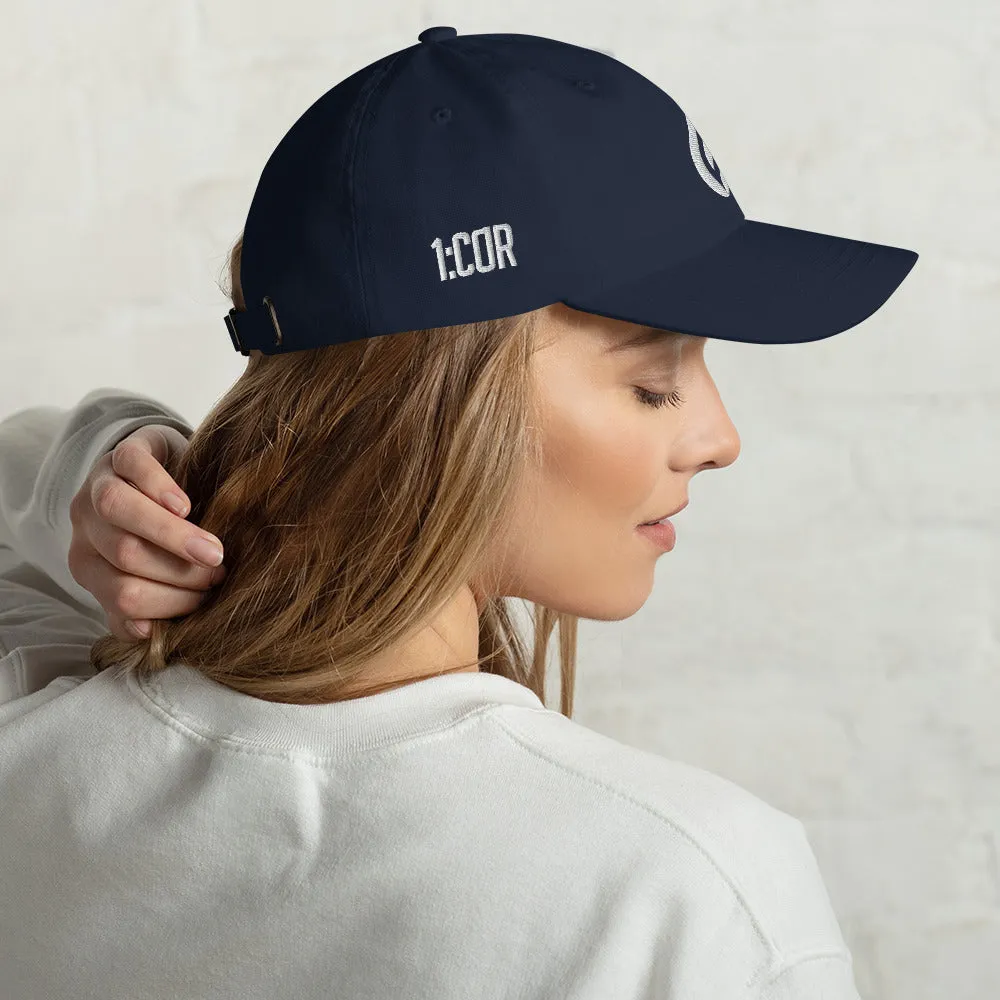 1:Cor White | Embroidered Dad hat