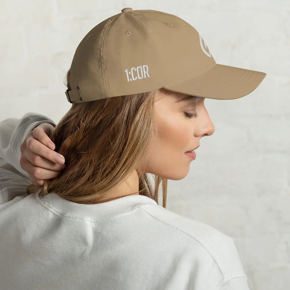 1:Cor White | Embroidered Dad hat