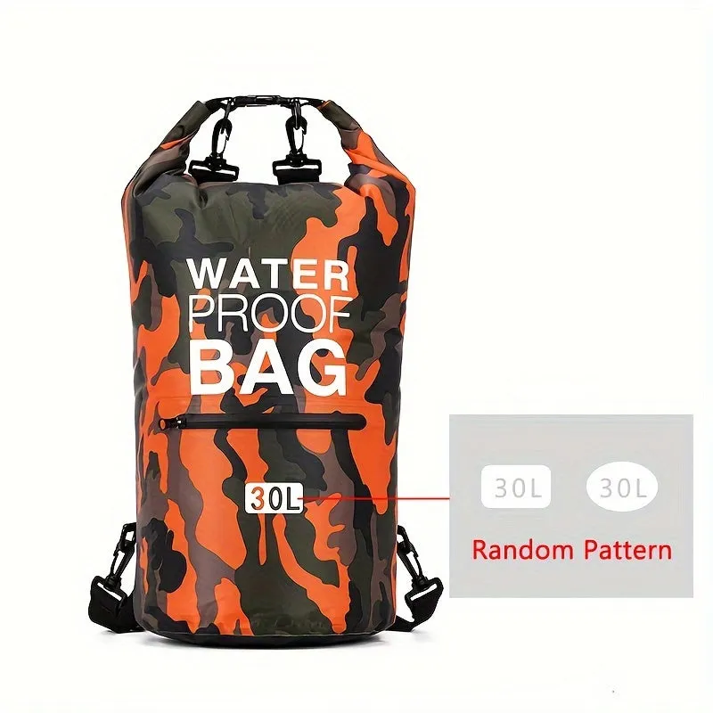 1pc Versatile Waterproof Dry Bag - Dual-Size, Quick-Seal Closure, with Wet/Dry Separation Compartment - Ideal for Kayaking, Hiking & Water Sports