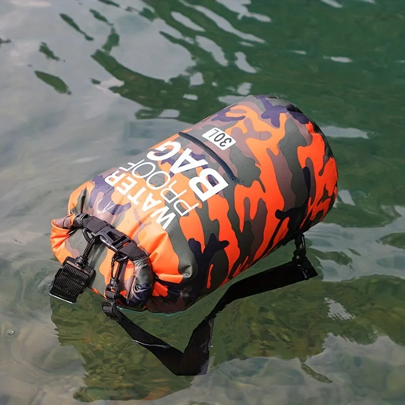 1pc Versatile Waterproof Dry Bag - Dual-Size, Quick-Seal Closure, with Wet/Dry Separation Compartment - Ideal for Kayaking, Hiking & Water Sports