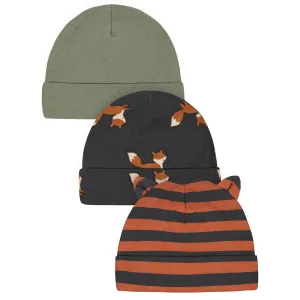 3-Pack Baby Boys Camping Caps