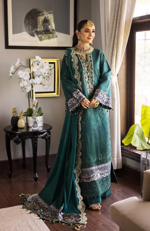 3 Piece Unstitched Luxury Embroidered Lawn-MLL-23-05 | Alzohaib Mahiymaan Luxury Lawn Eid Collection23