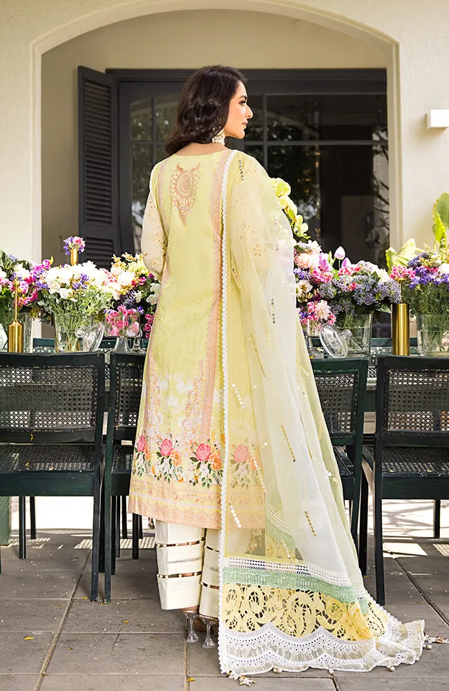 3 Piece Unstitched Luxury Embroidered Lawn-MLL-23-07 | Alzohaib Mahiymaan Luxury Lawn Eid Collection23