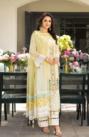 3 Piece Unstitched Luxury Embroidered Lawn-MLL-23-07 | Alzohaib Mahiymaan Luxury Lawn Eid Collection23