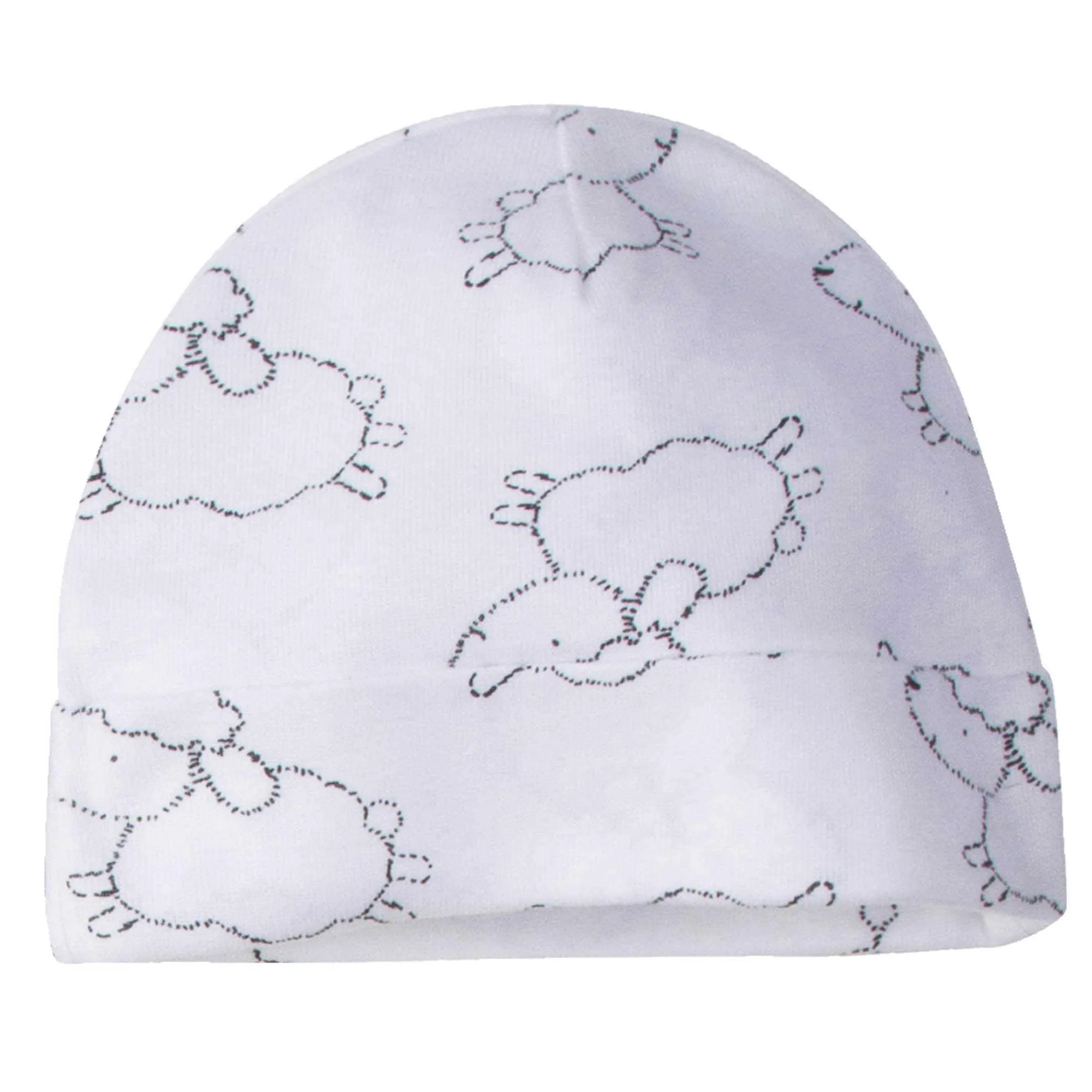 4-Pack Baby Neutral Lamb Caps