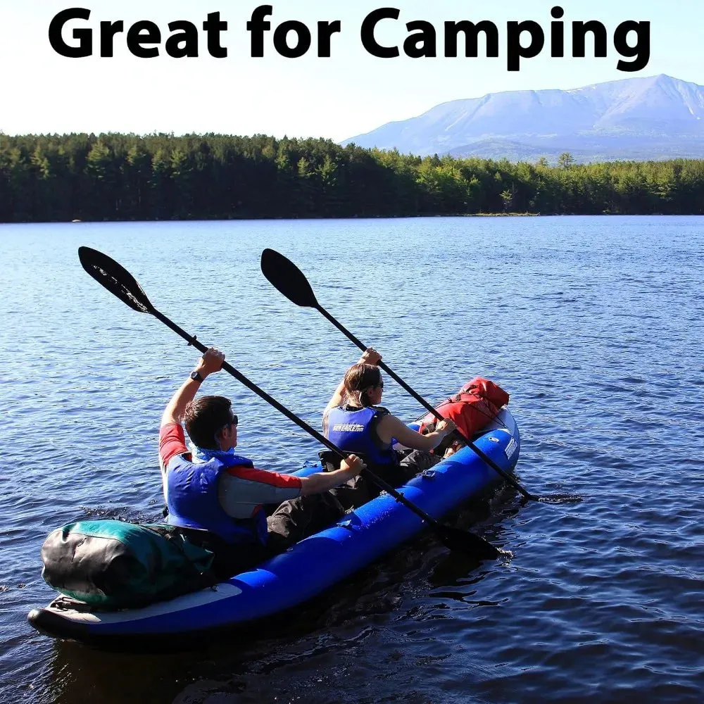420X Explorer Inflatable Kayak- Fishing, Touring, Camping, Exploring &White Watering-Self Bailing, Removable Skeg