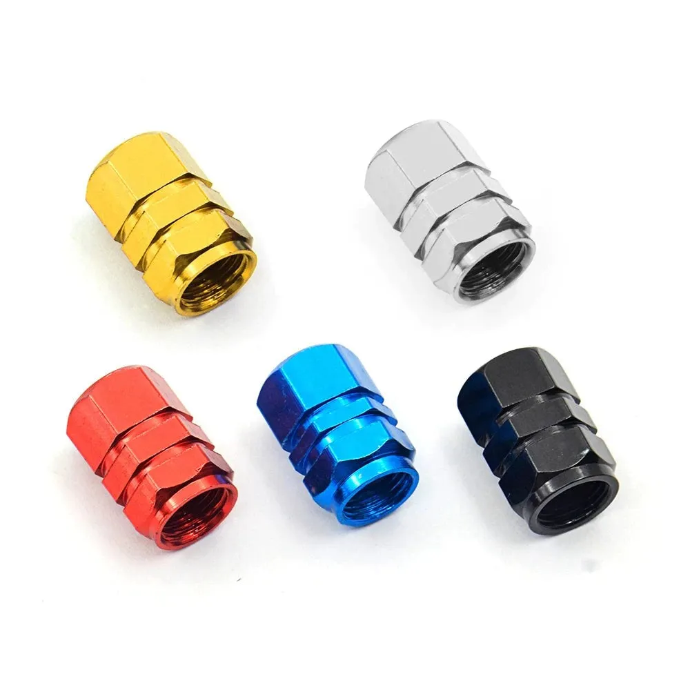 Aluminum Wheel Valve Caps (Silver)