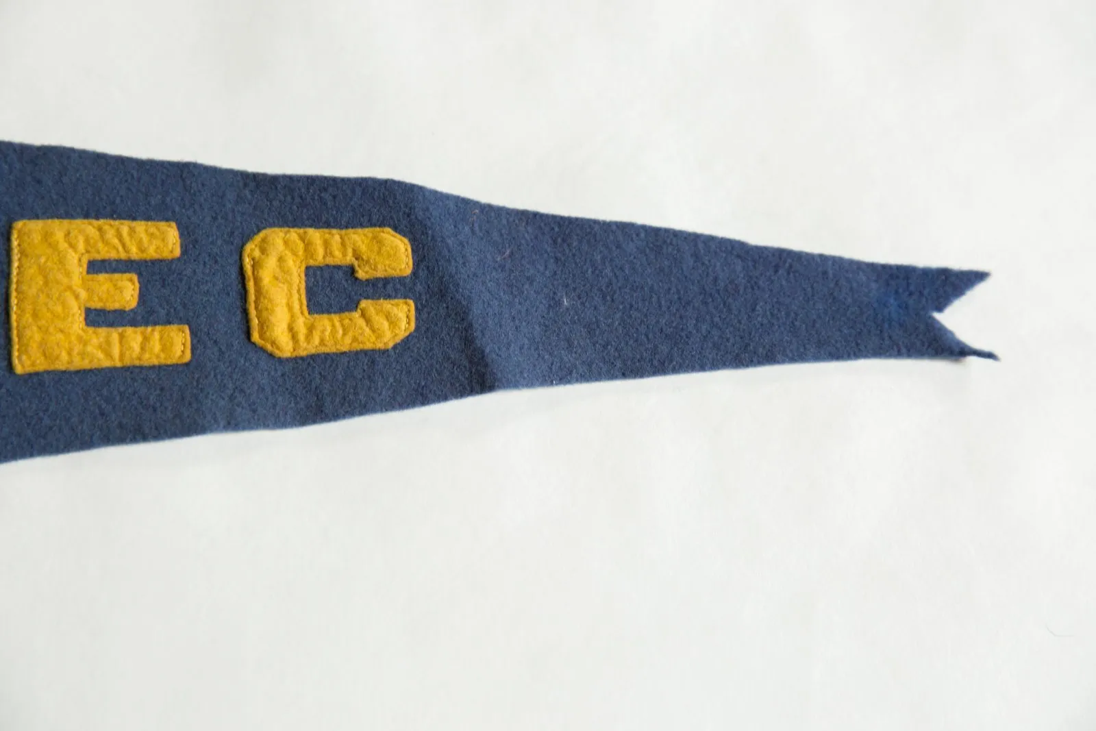 Antique Quebec Felt Flag Pennant