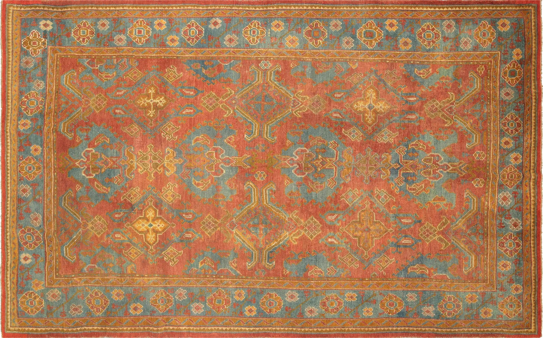 Antique Turkish Oushak Rug - 8'4" x 13'6"