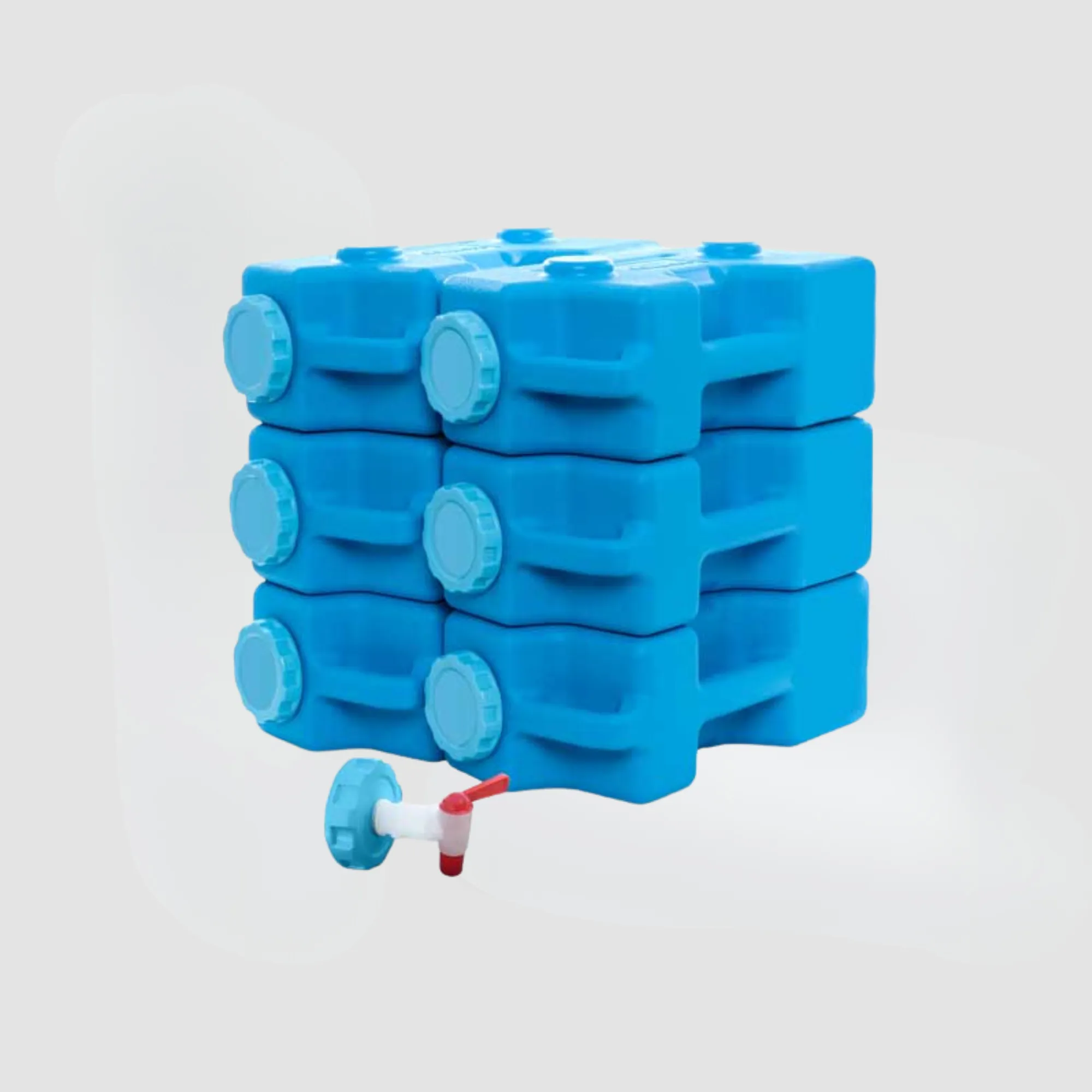AquaBrick 6 Pack Food and Water Storage Containers