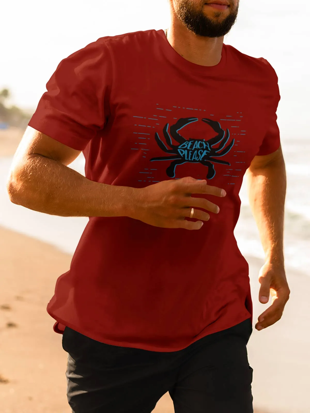 Beach Please | Printed  Tshirt