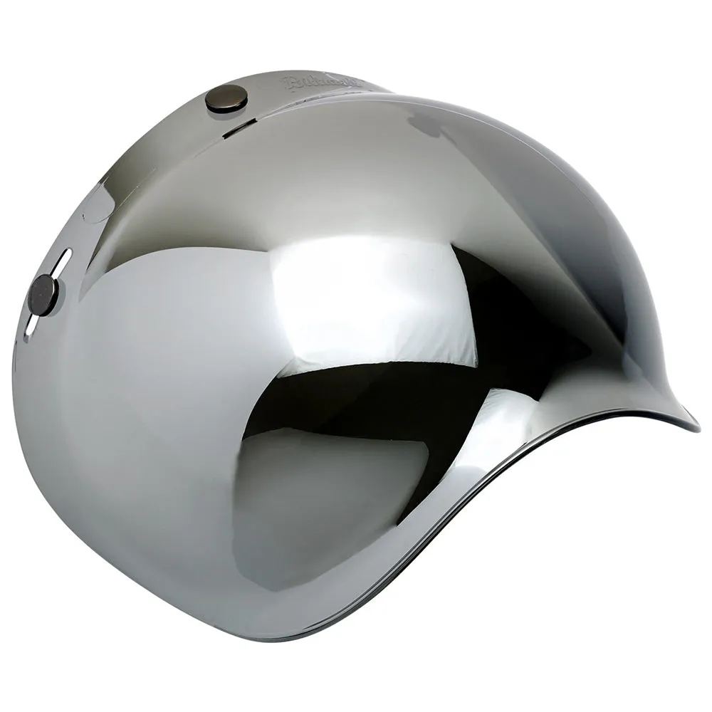 BILTWELL GRINGO/UNIVERSAL BUBBLE VISOR ANTIFOG [CHROME MIRROR]