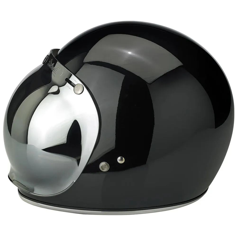 BILTWELL GRINGO/UNIVERSAL BUBBLE VISOR ANTIFOG [CHROME MIRROR]