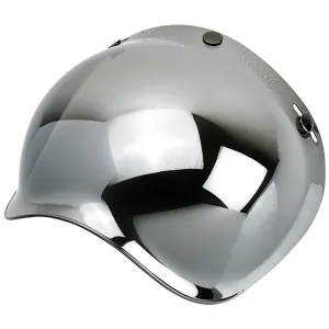 BILTWELL GRINGO/UNIVERSAL BUBBLE VISOR ANTIFOG [CHROME MIRROR]