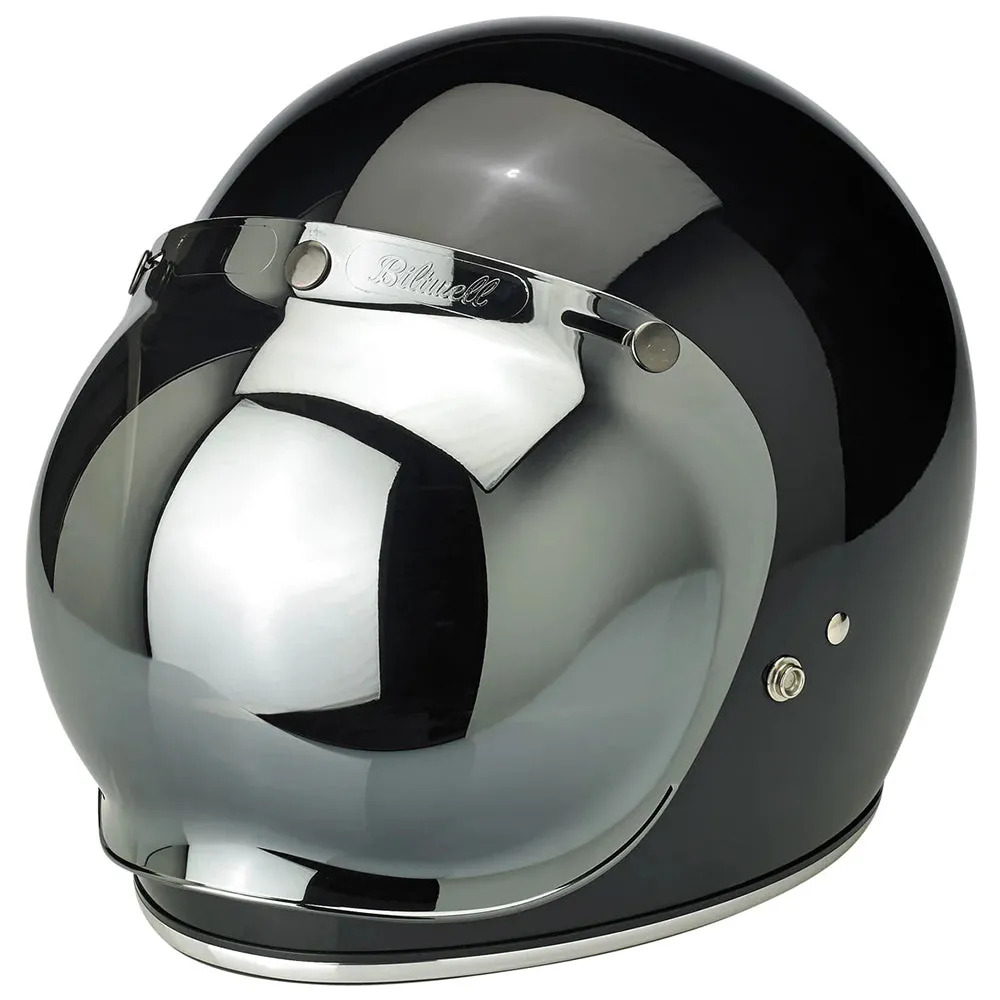 BILTWELL GRINGO/UNIVERSAL BUBBLE VISOR ANTIFOG [CHROME MIRROR]