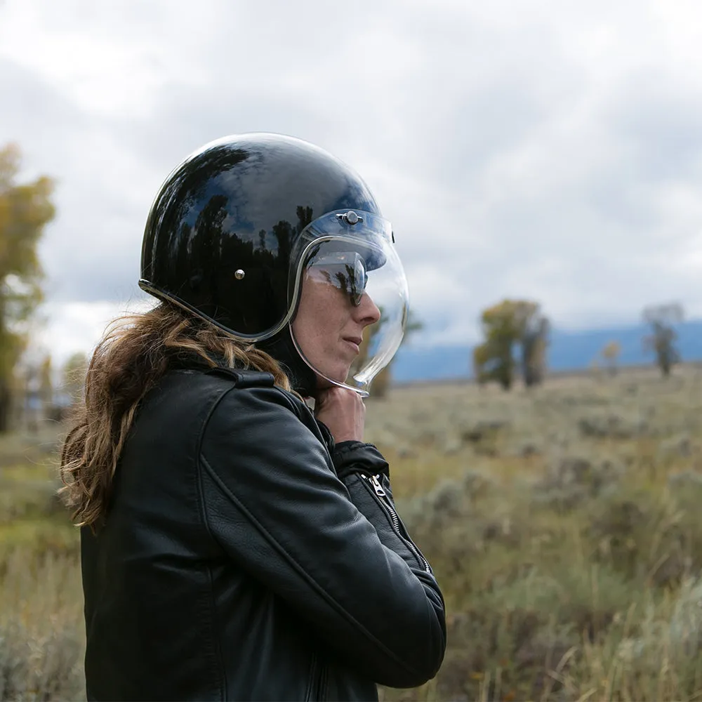 BILTWELL GRINGO/UNIVERSAL BUBBLE VISOR ANTIFOG [CLEAR]