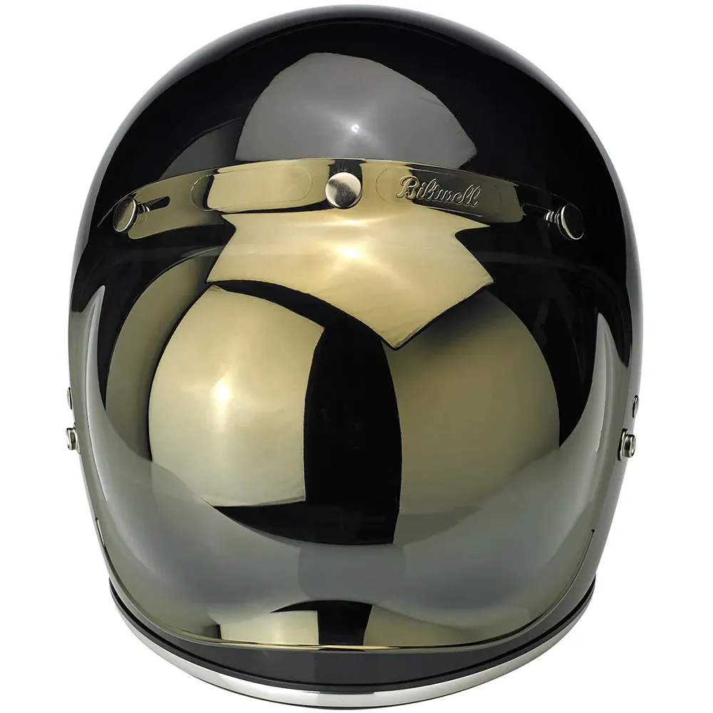 BILTWELL GRINGO/UNIVERSAL BUBBLE VISOR ANTIFOG [GOLD MIRROR]