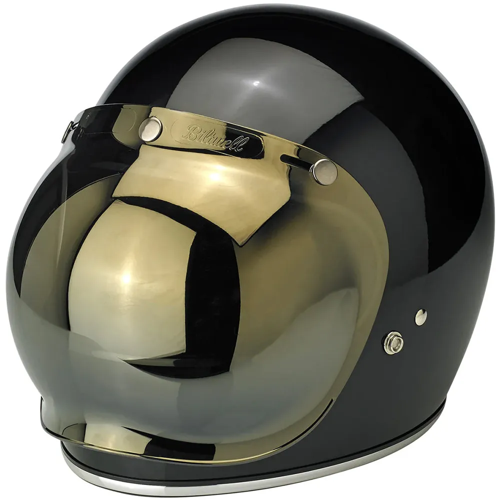 BILTWELL GRINGO/UNIVERSAL BUBBLE VISOR ANTIFOG [GOLD MIRROR]