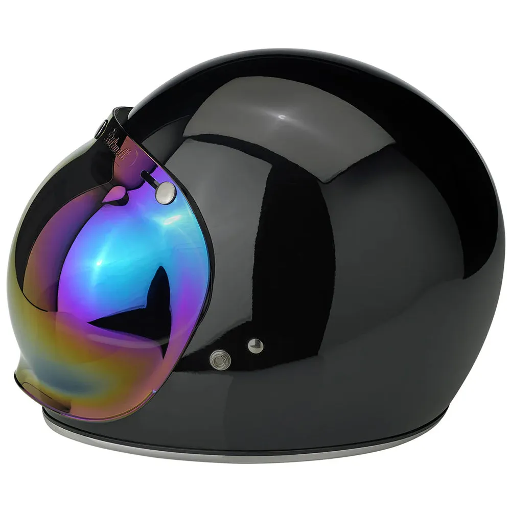 BILTWELL GRINGO/UNIVERSAL BUBBLE VISOR ANTIFOG [RAINBOW MIRROR]