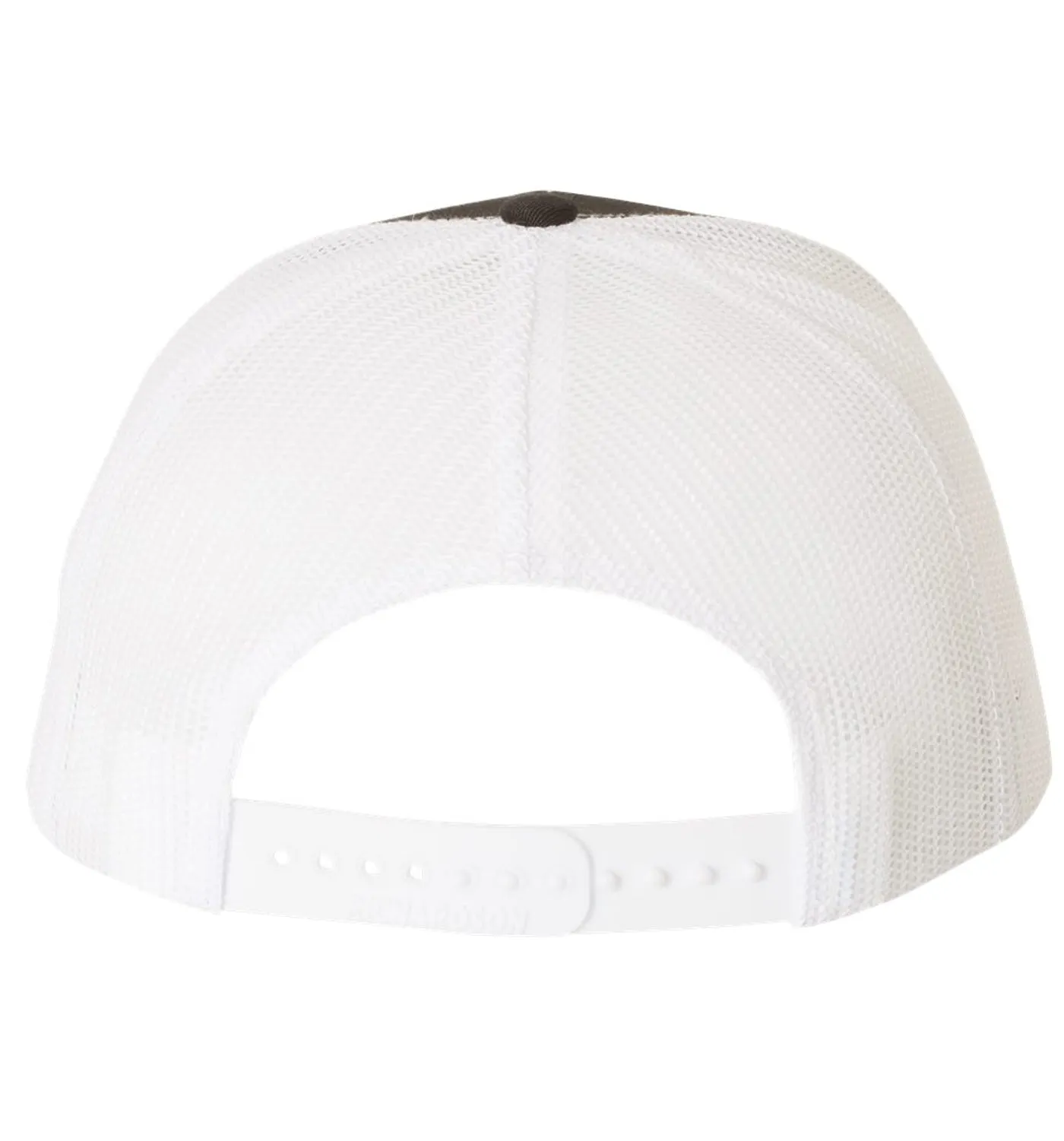 Bluefin Tuna 6 Panel Trucker Snap Back Hat Black White XL