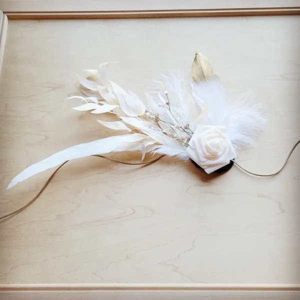 Boho Western Wedding Floral Bridal Hat Band Only
