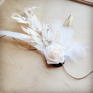 Boho Western Wedding Floral Bridal Hat Band Only