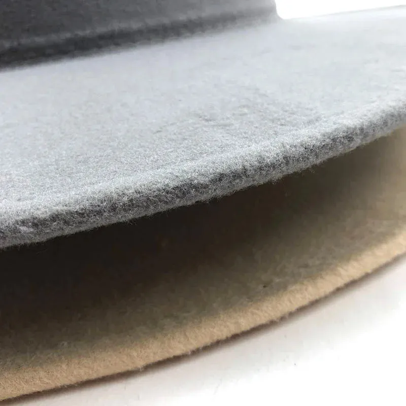 British Style winter Child wool solid Classic fedoras cap Boy Girls panama jazz hat Big Wide Brim Big black Fedoras 52-54CM