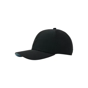 BRUCE BOLT CLASSIC 6-Panel Snapback Hat - BLACK w/ BLACK BOLT