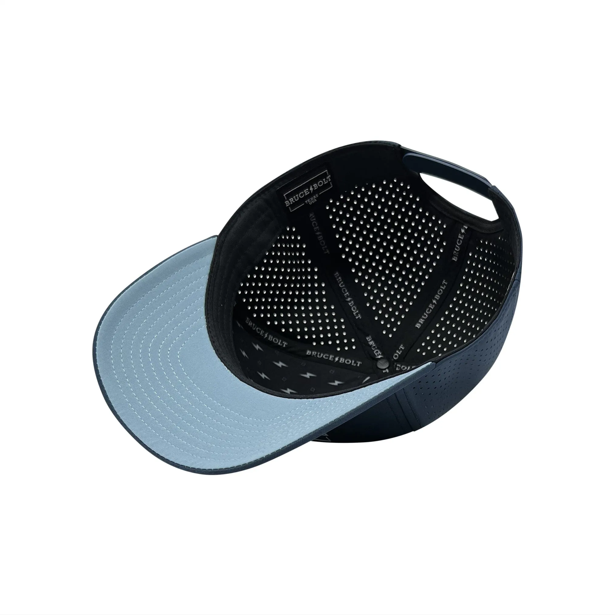 BRUCE BOLT Standard 5-Panel Snapback Hat - NAVY