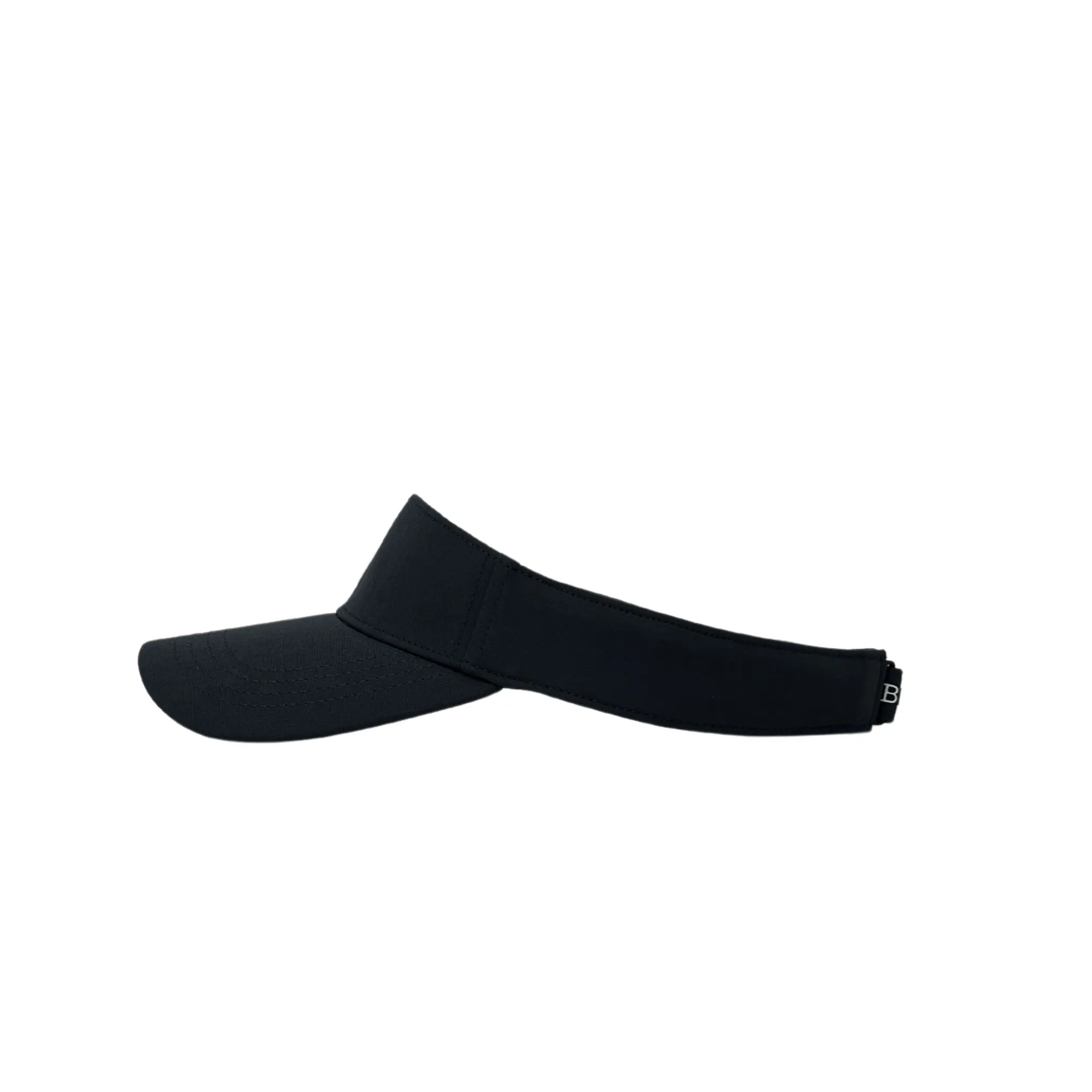 BRUCE BOLT Visor with Velcro Adjustment - BLACK w/ BLACK BOLT