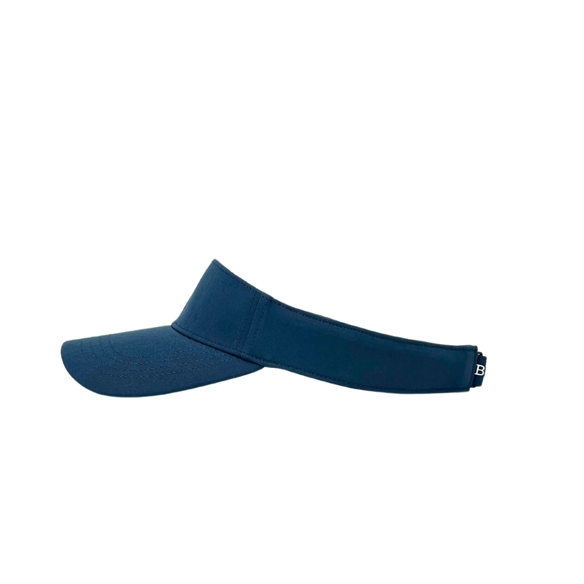 BRUCE BOLT Visor with Velcro Adjustment - NAVY w/ WHITE BOLT