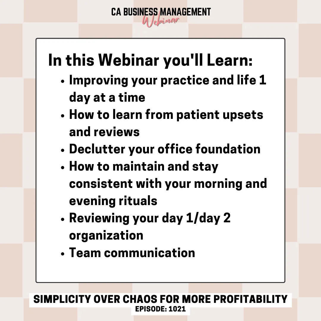 CA WEBINAR: Simplicity Over Chaos for More Profitability
