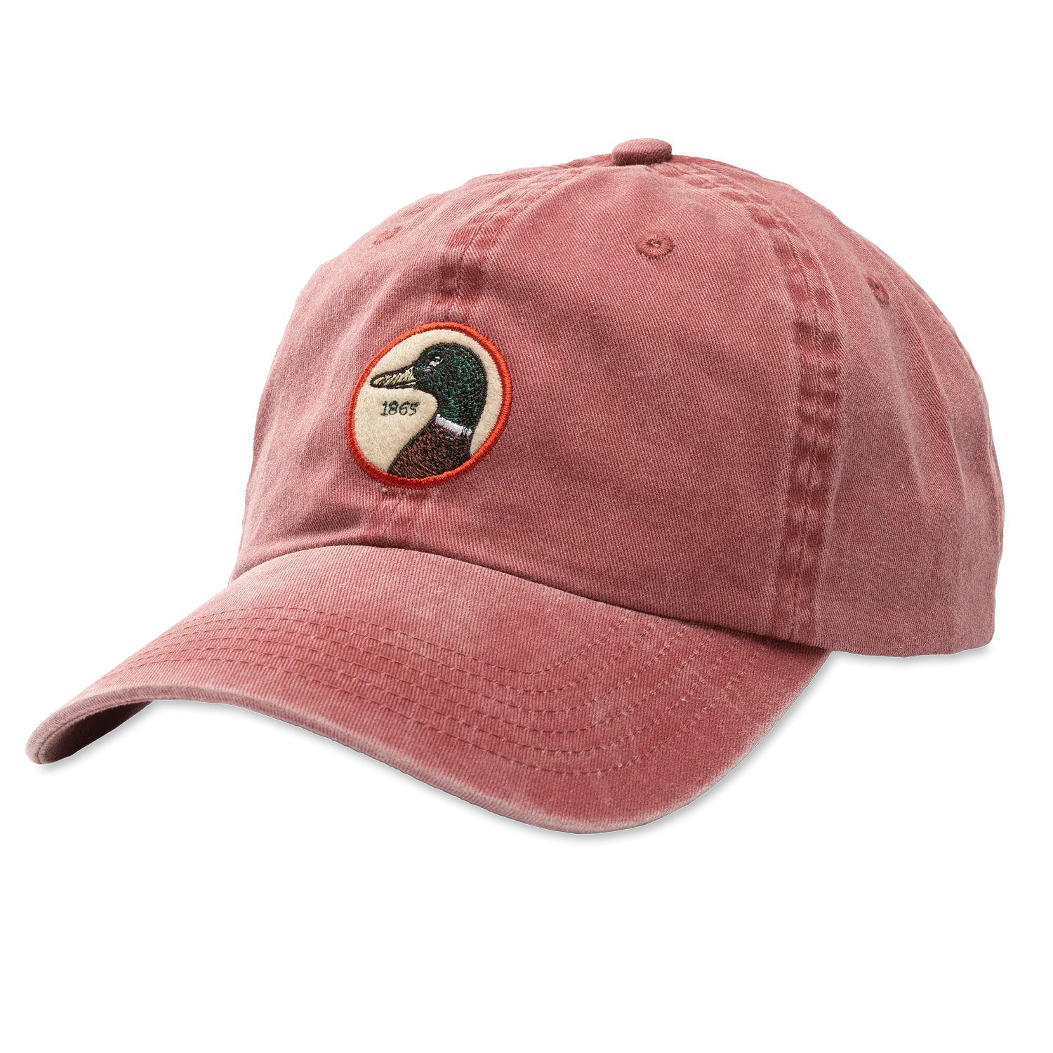 Circle Patch Twill Hat (Weathered Red)