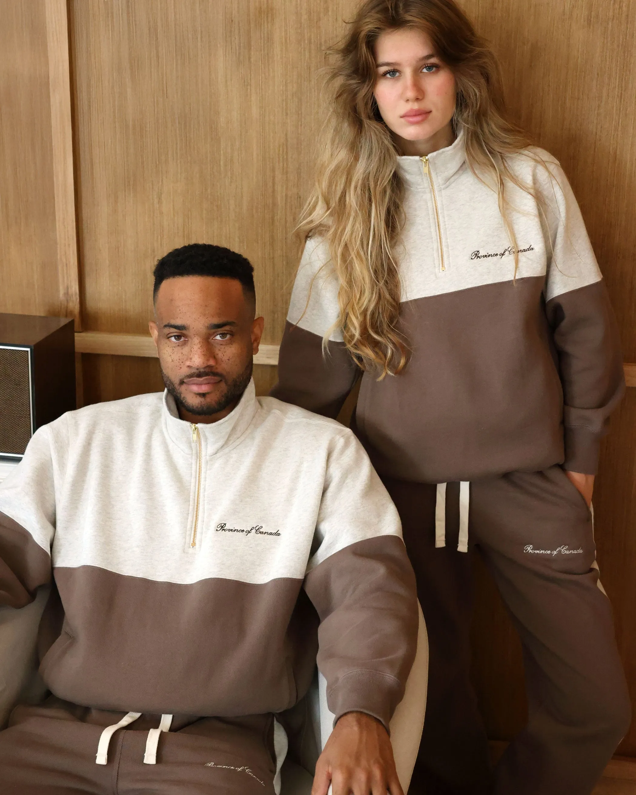 Club Fleece Half Zip Chestnut - Unisex
