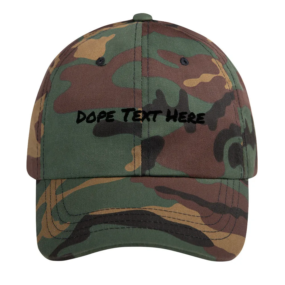 Custom embroidered Dad hat - Put your personalized text on this dope dad cap