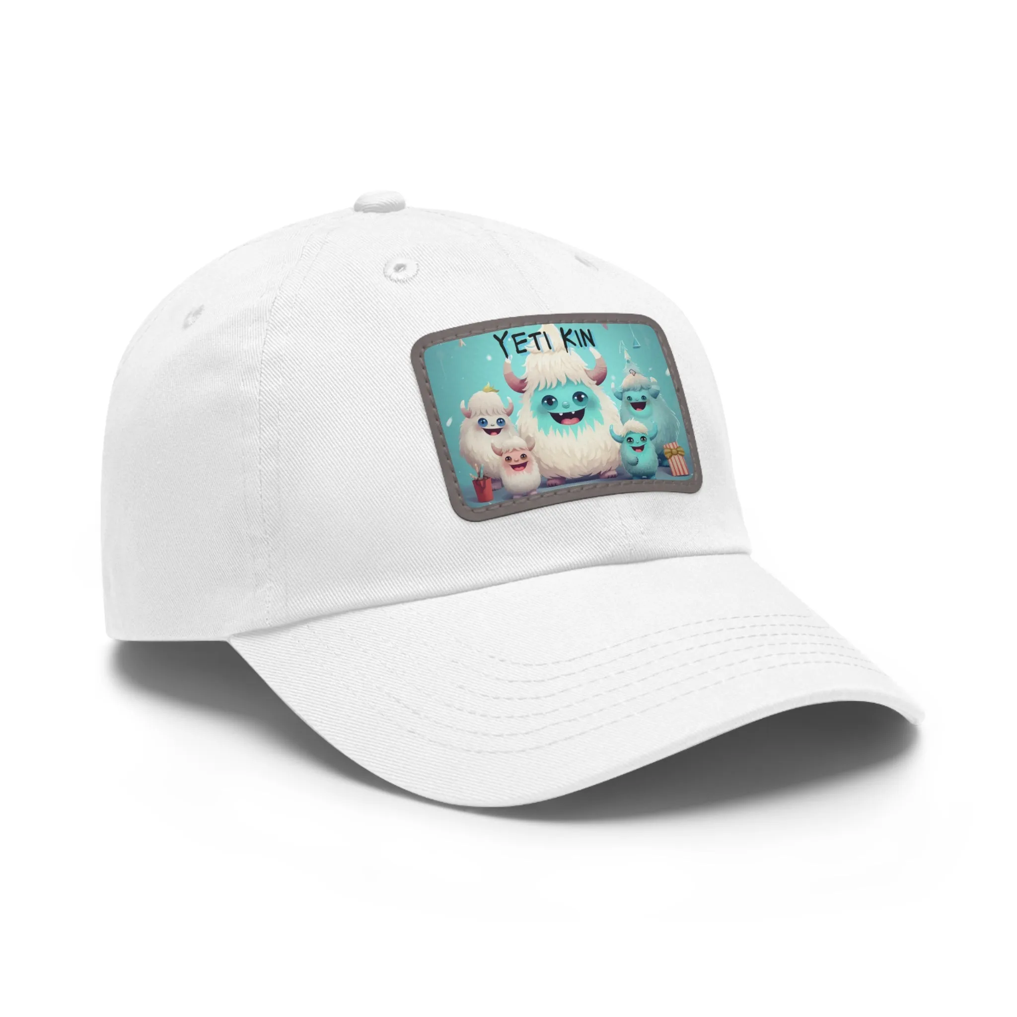 Dad Hat with Leather Patch (Rectangle) Yeti Kin 3