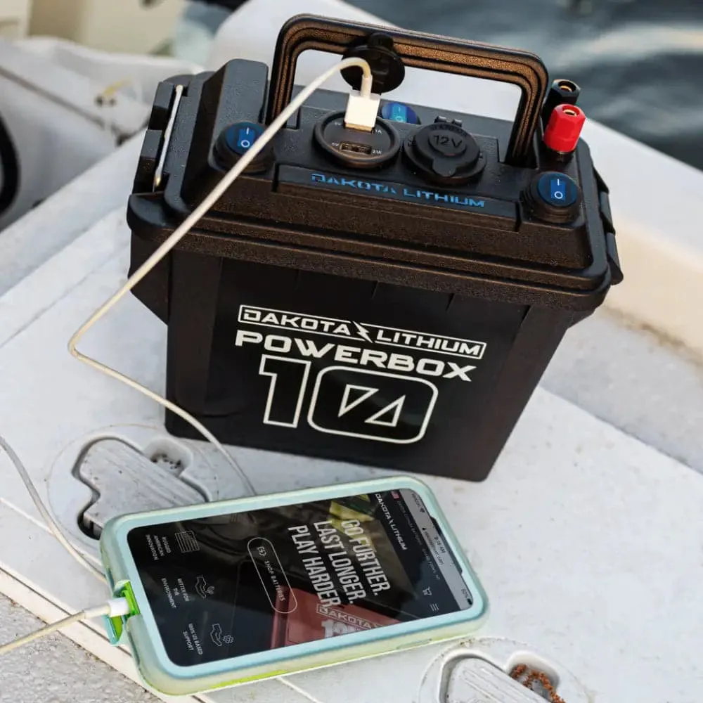 Dakota Lithium Powerbox 10, 12V 10AH Battery Included, No Add-On