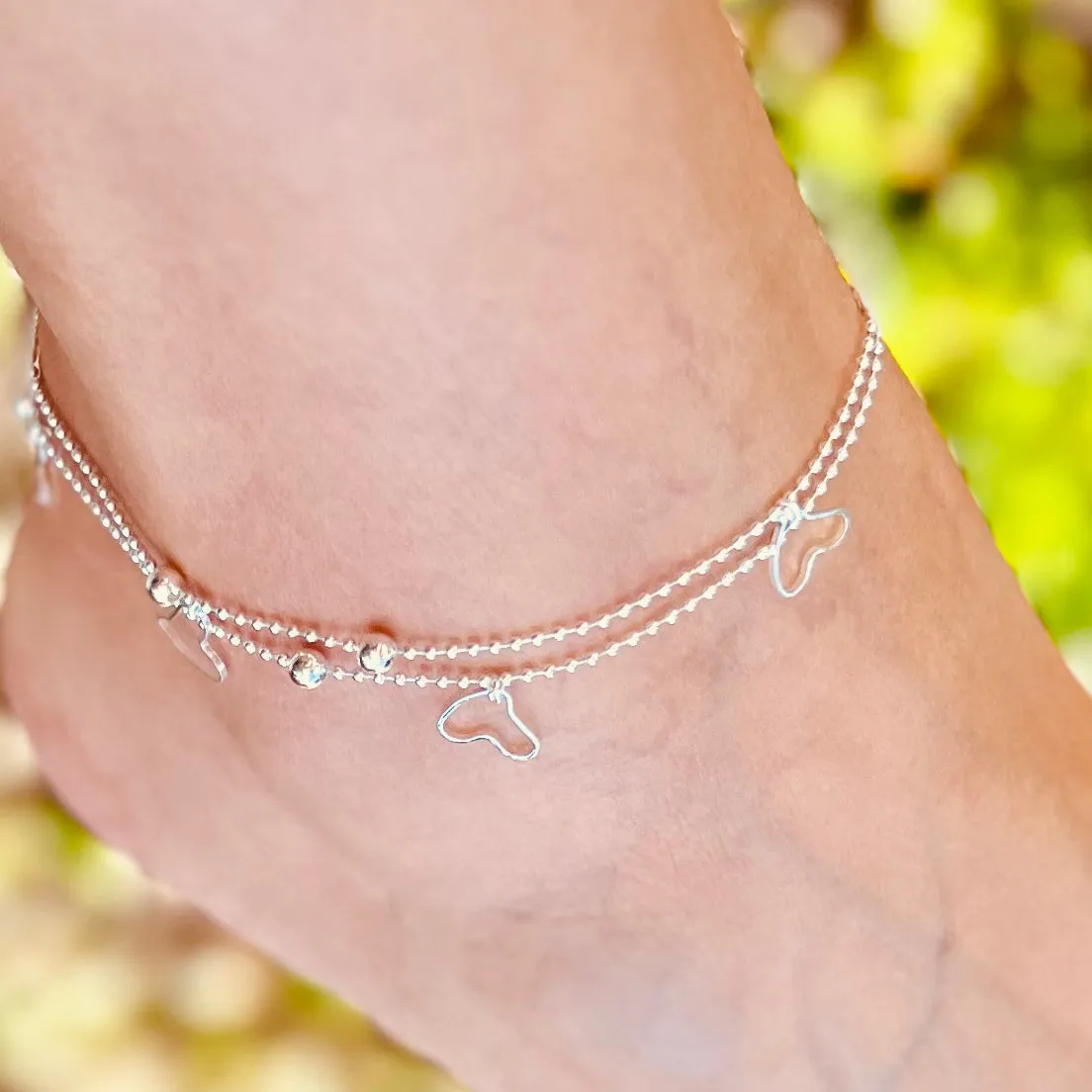 Dangling Hearts Anklet
