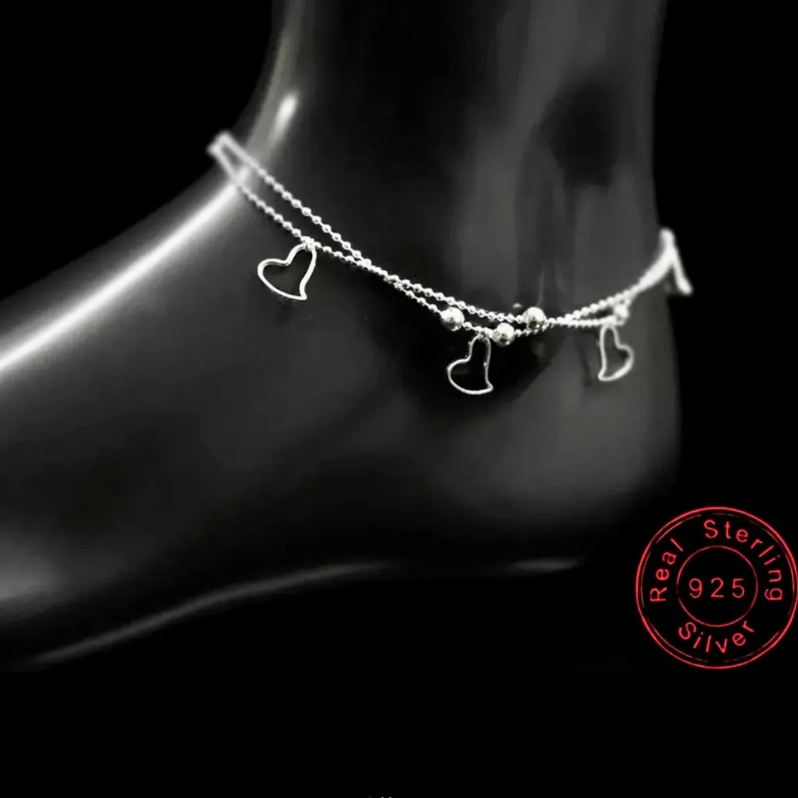 Dangling Hearts Anklet