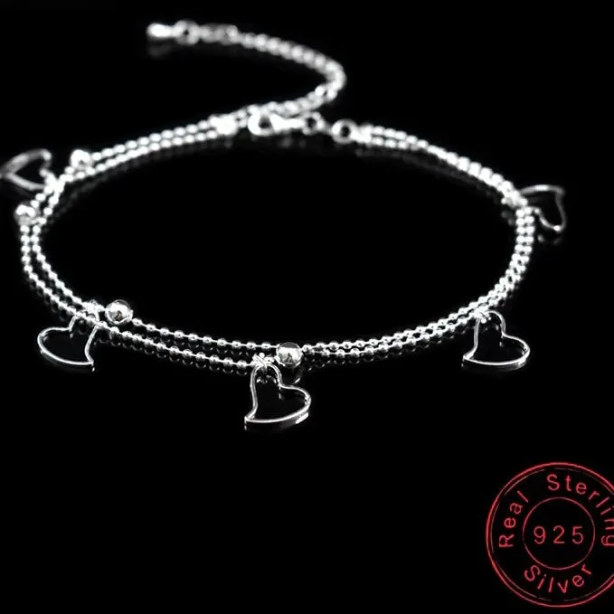Dangling Hearts Anklet