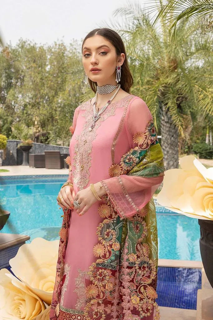 DD-04 | Charizma Diamond Dust Luxury Collection Vol 2 | Unstitched Embroidered Organza Suit