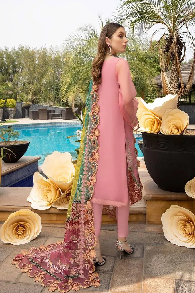 DD-04 | Charizma Diamond Dust Luxury Collection Vol 2 | Unstitched Embroidered Organza Suit