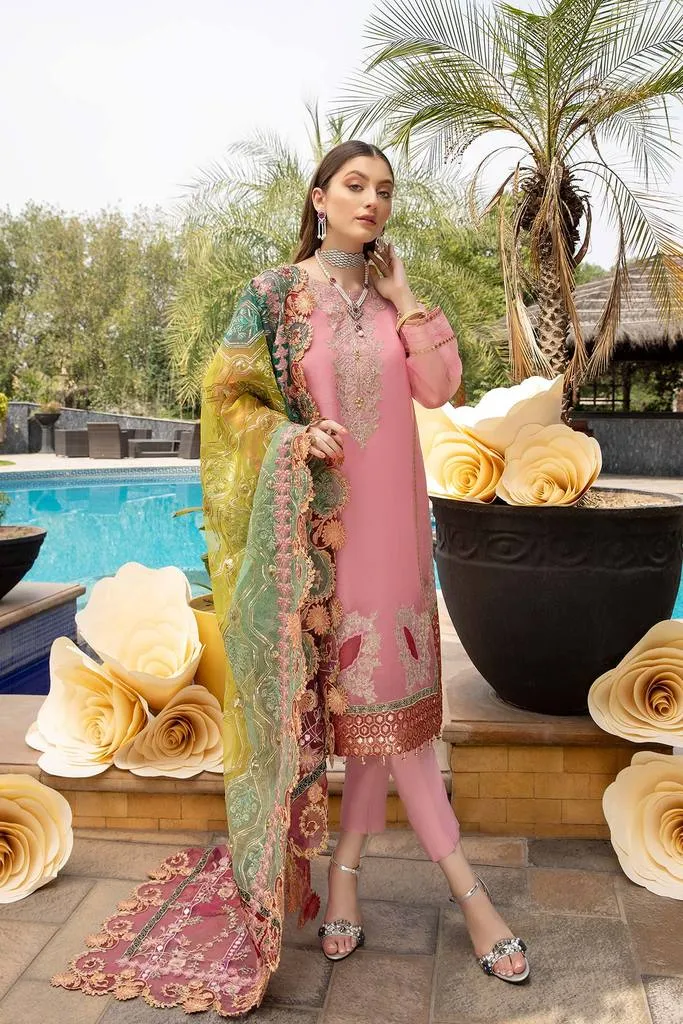 DD-04 | Charizma Diamond Dust Luxury Collection Vol 2 | Unstitched Embroidered Organza Suit