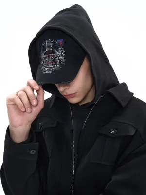 Distressed Embroidered Baseball Cap