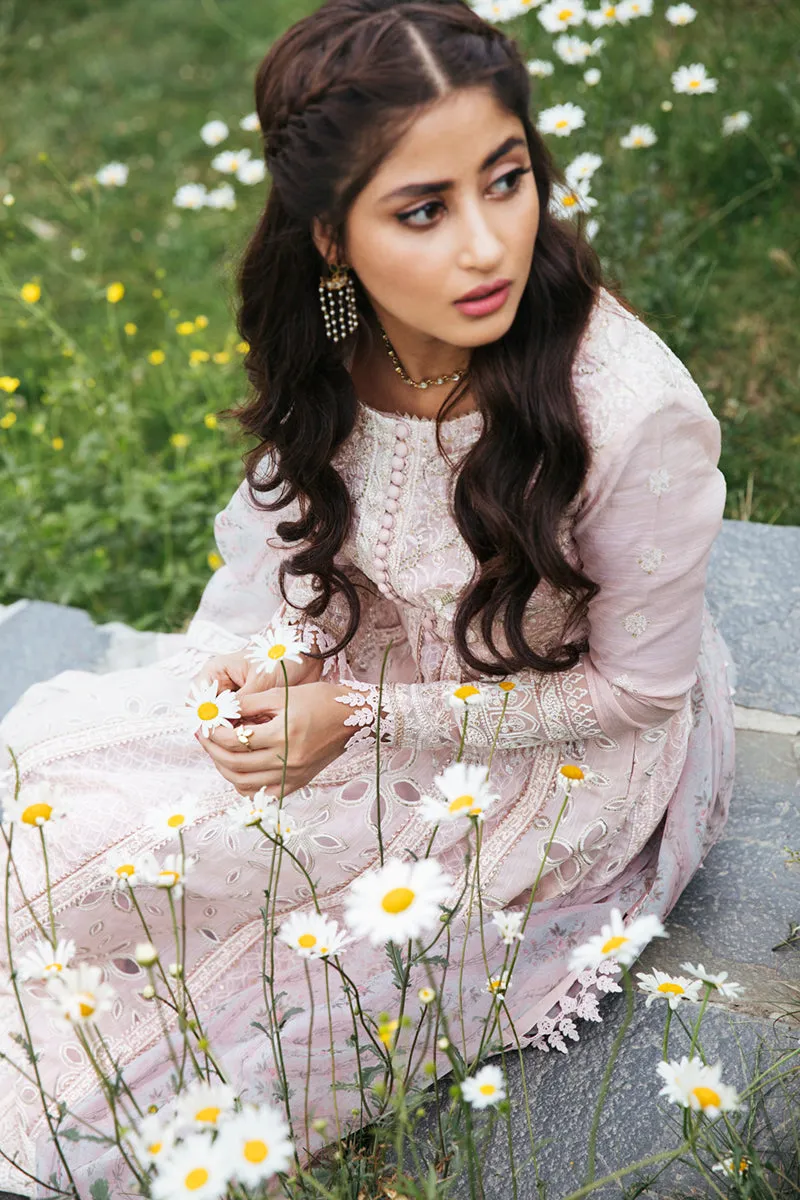 EB-08  DAISY | Qalamkar Rahi Luxury Festive Collection 2022 | Unstitched Embroidered Lawn Suits