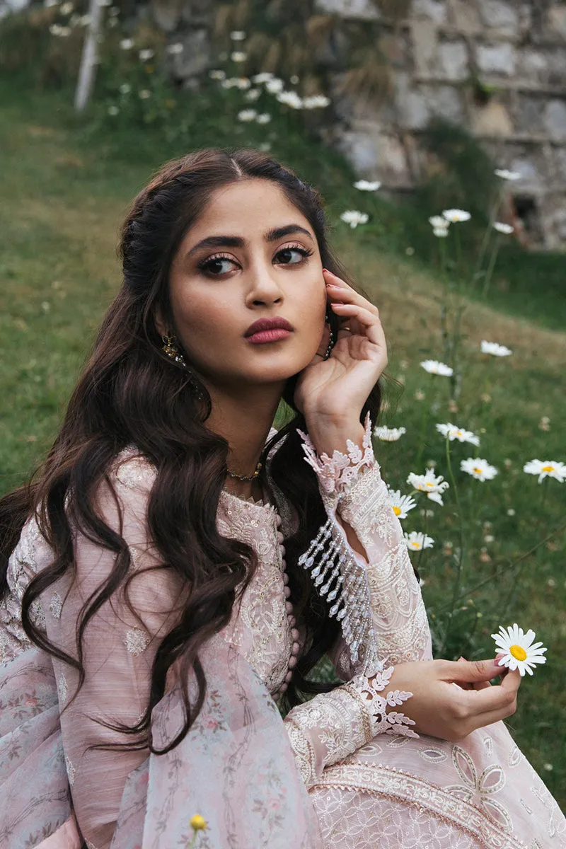 EB-08  DAISY | Qalamkar Rahi Luxury Festive Collection 2022 | Unstitched Embroidered Lawn Suits