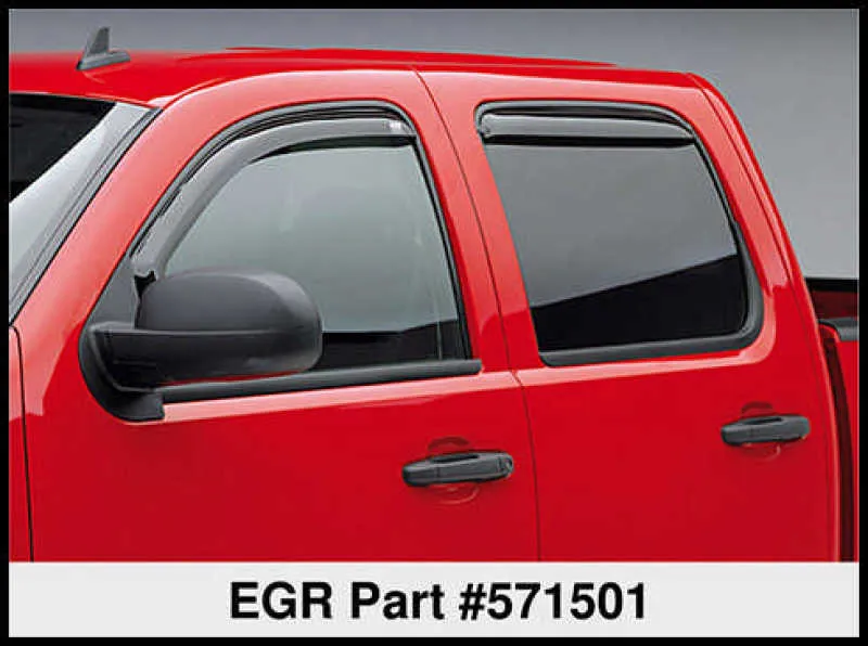 EGR 07  Chev Silverado/GMC Sierra Ext Cab In-Channel Window Visors - Set of 4 (571501)