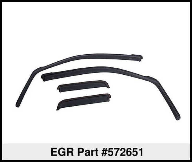 EGR 09  Dodge Ram Pickup Quad Cab In-Channel Window Visors - Set of 4 (572651)