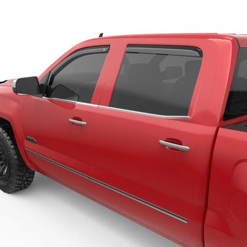 EGR 14  Chev Silverado/GMC Sierra Crw Cab In-Channel Window Visors - Set of 4 (571771)