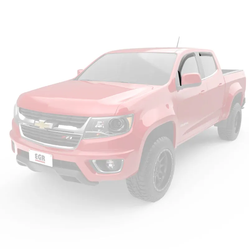 EGR 15  Chevy Colorado/GMC Canyon Crew Cab In-Channel Window Visors - Set of 4